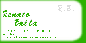 renato balla business card